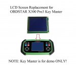 LCD Screen Display Replacement for OBDSTAR Key Master Programmer